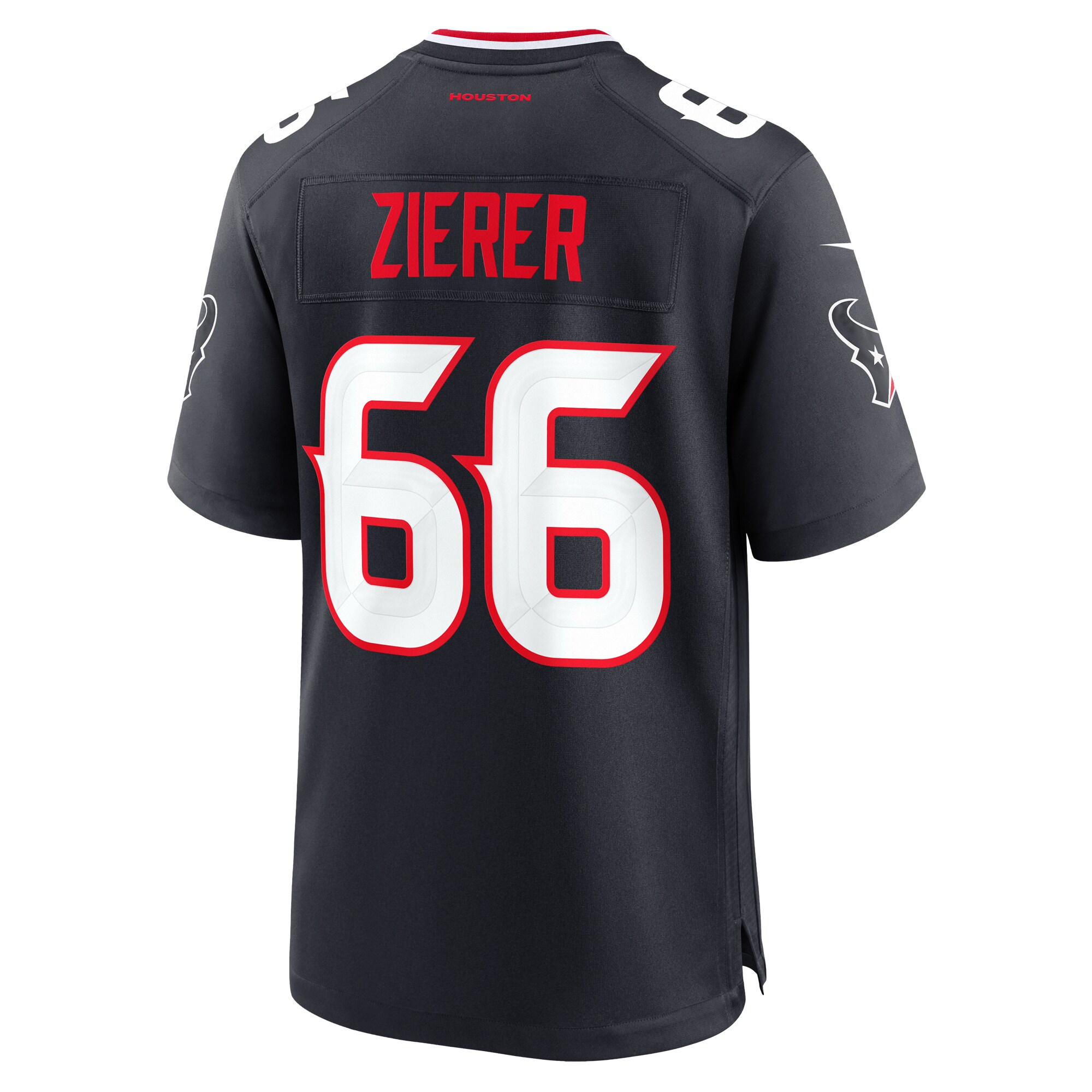 Men's Houston Texans Kilian Zierer Navy Team Game Jersey JS6920 nicesnker - Image 3