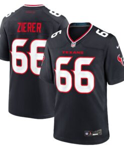 Men's Houston Texans Kilian Zierer Navy Team Game Jersey JS6920 nicesnker