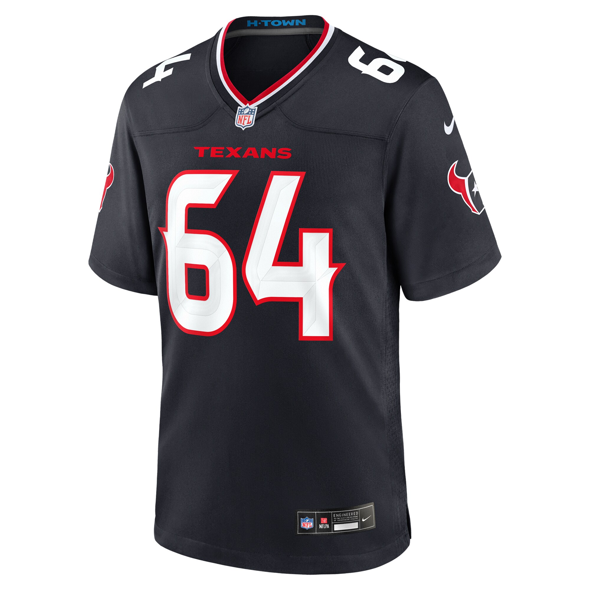 Men's Houston Texans Nick Broeker Navy Team Game Jersey JS6654 nicesnker - Image 2