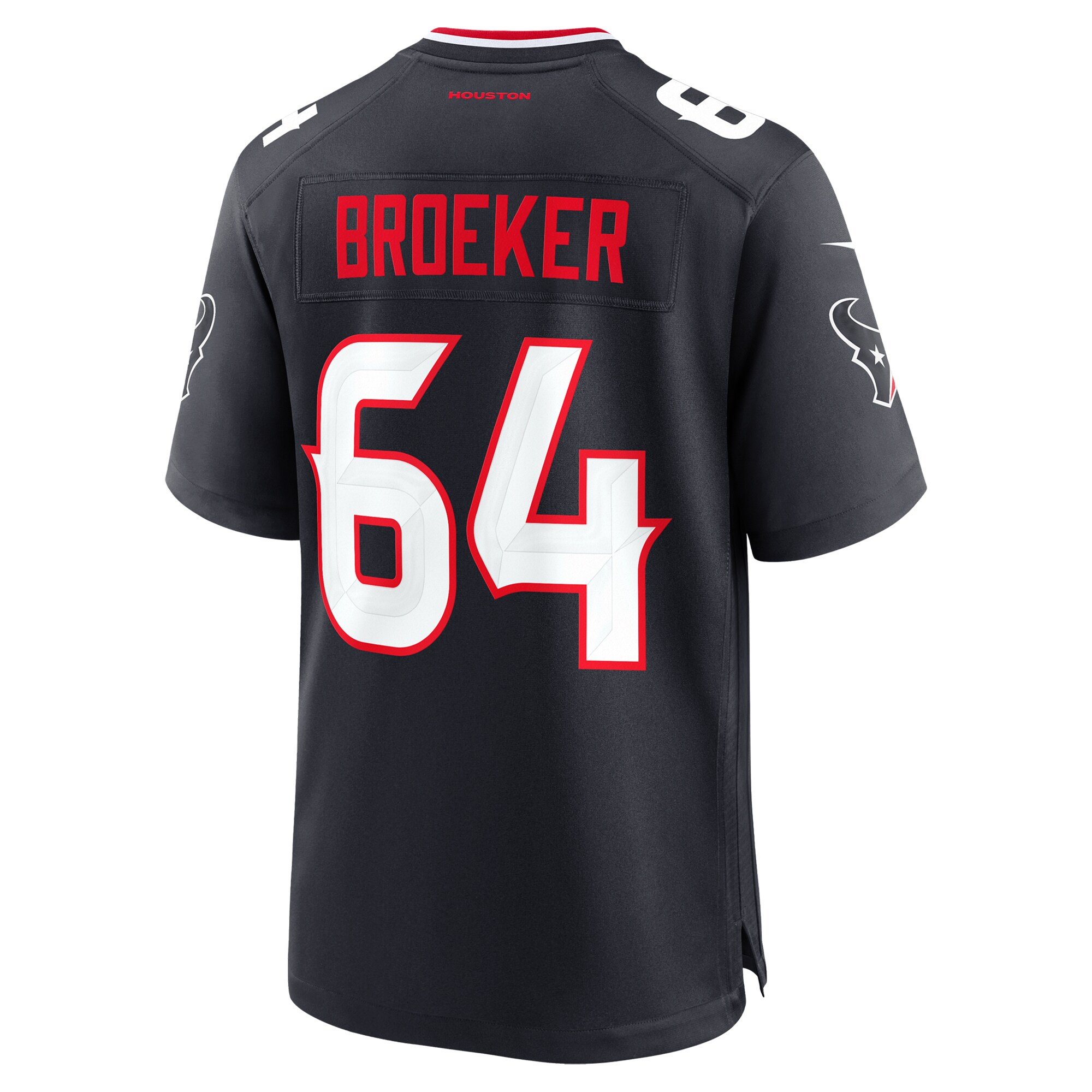Men's Houston Texans Nick Broeker Navy Team Game Jersey JS6654 nicesnker - Image 3