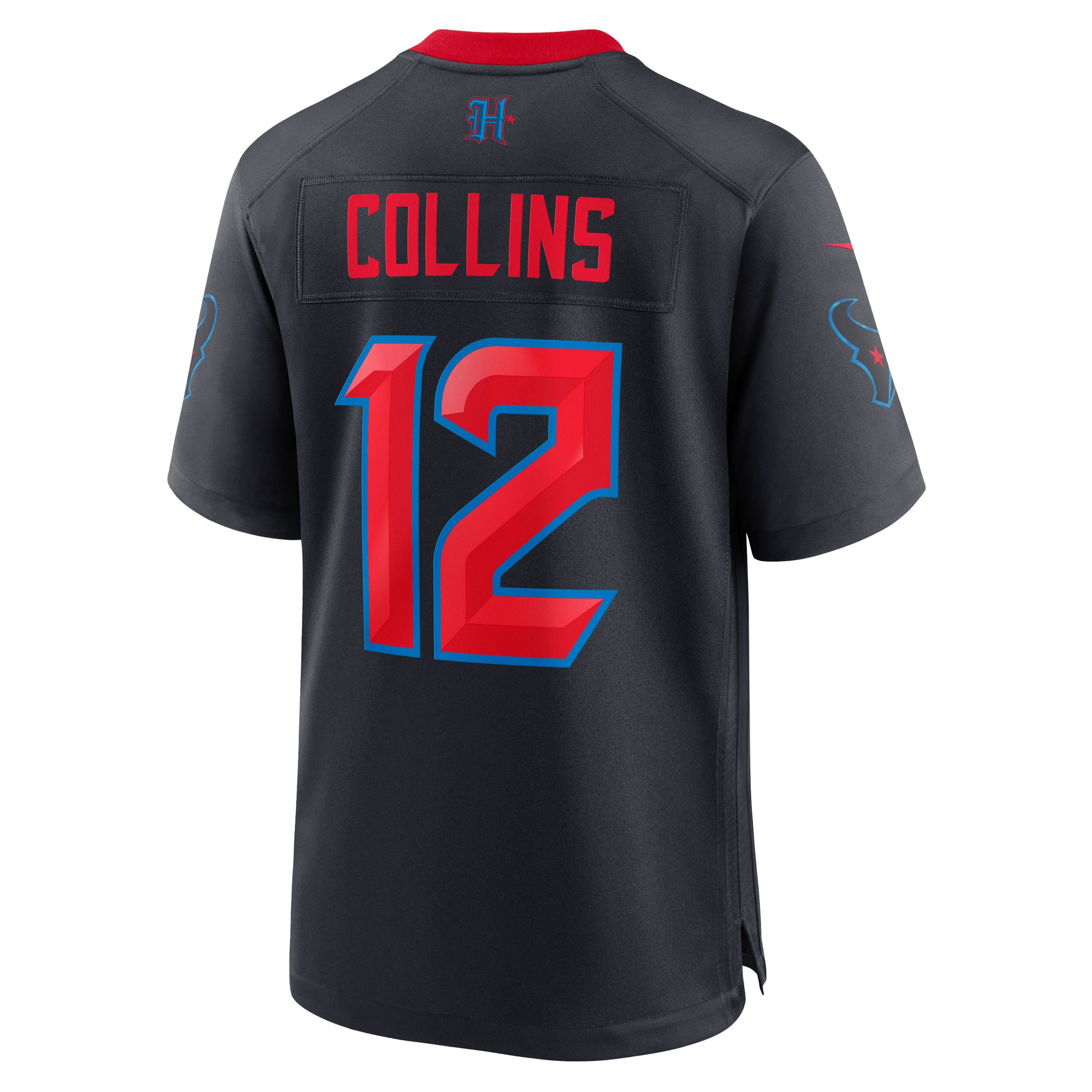 Men's Houston Texans Nico Collins Navy 2nd Alternate Game Jersey JS7294 nicesnker - Image 3