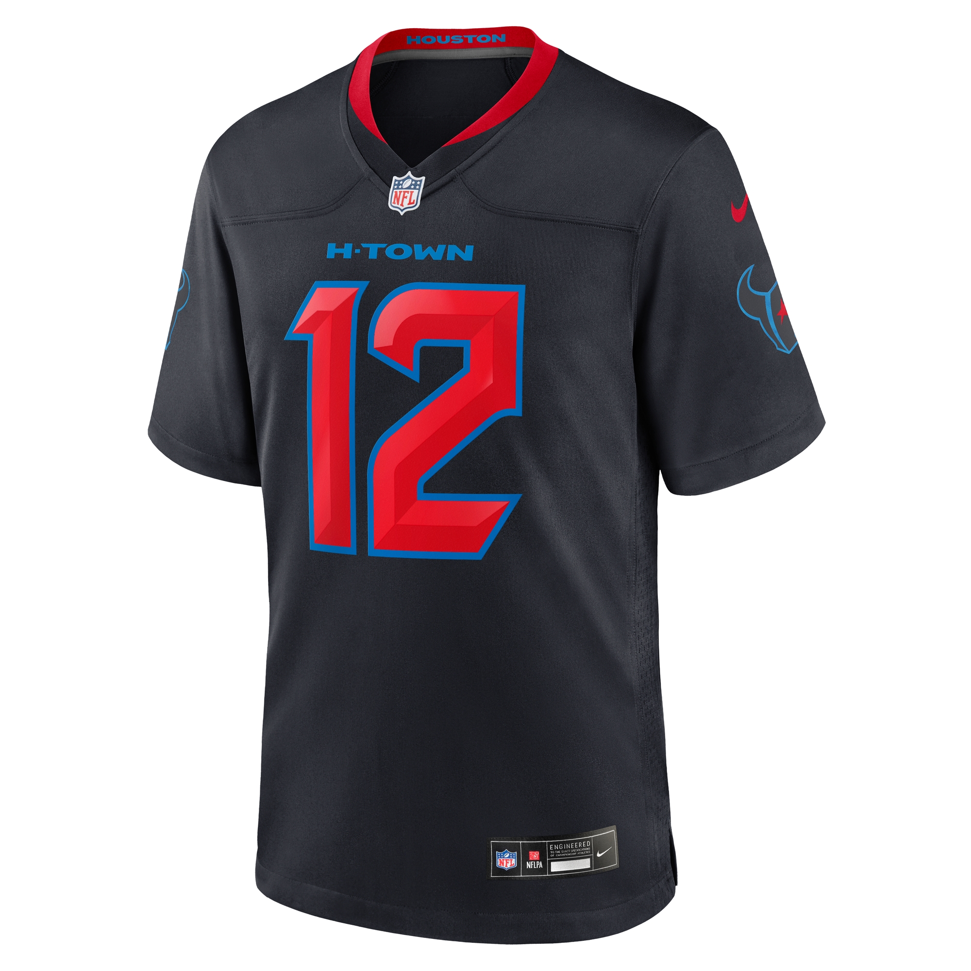 Men's Houston Texans Nico Collins Navy 2nd Alternate Game Jersey JS7294 nicesnker - Image 2
