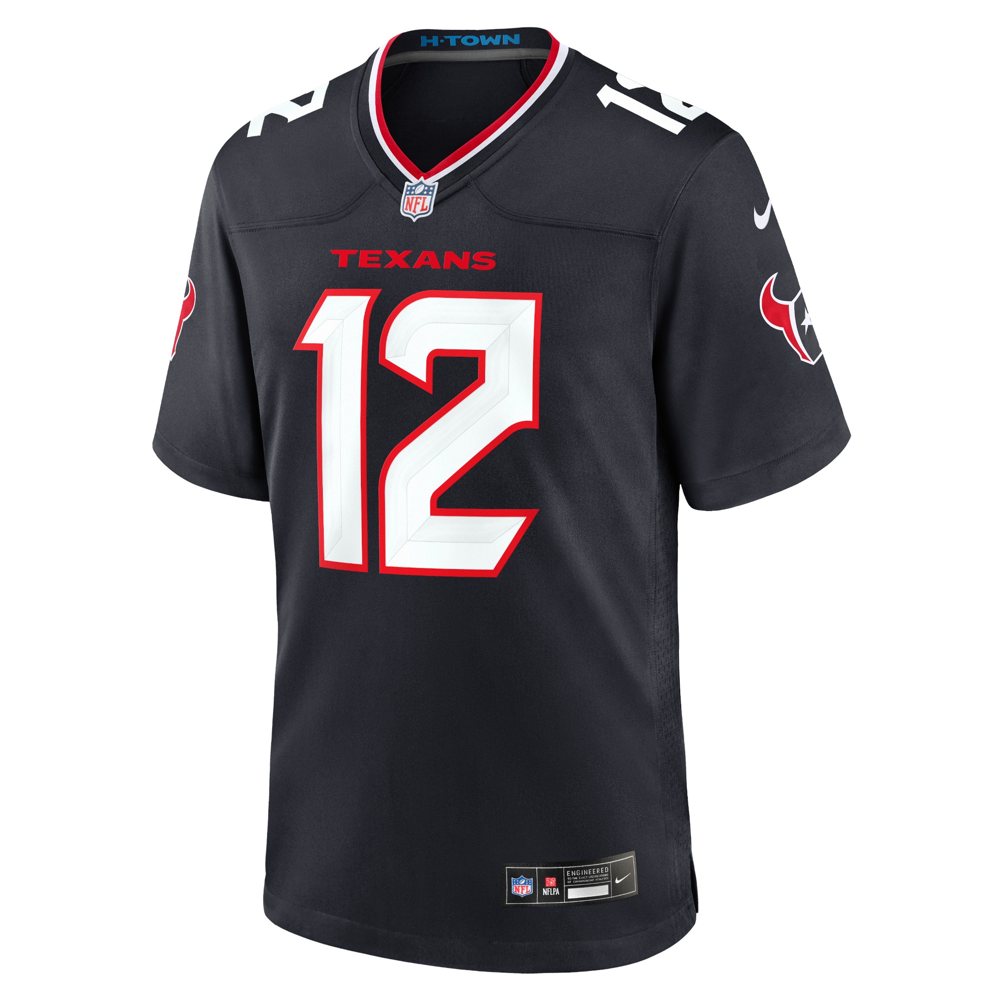 Men's Houston Texans Nico Collins Navy Game Jersey JS4798 nicesnker - Image 2