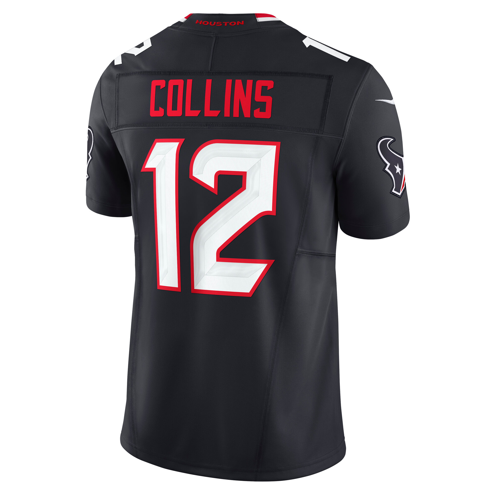 Men's Houston Texans Nico Collins Navy Team Vapor F.U.S.E. Limited Jersey JS2300 nicesnker - Image 3