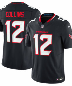 Men's Houston Texans Nico Collins Navy Team Vapor F.U.S.E. Limited Jersey JS2300 nicesnker