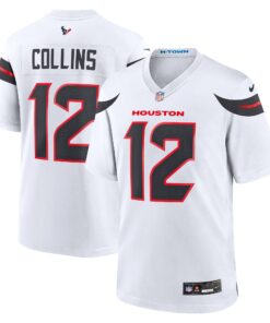 Men's Houston Texans Nico Collins White Game Jersey JS5566 nicesnker