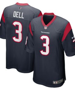 Men's Houston Texans Tank Dell Navy Player Game Jersey JS3909 nicesnker