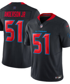 Men's Houston Texans Will Anderson Jr. Navy 2nd Alternate Vapor F.U.S.E. Limited Jersey JS5787 nicesnker