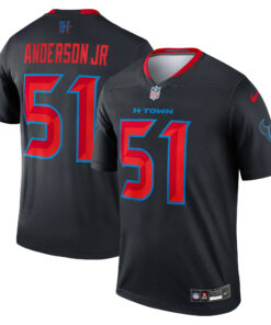 Men's Houston Texans Will Anderson Jr. Navy Alternate Legend Player Performance Top JS5979 nicesnker