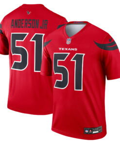 Men's Houston Texans Will Anderson Jr. Red Alternate Legend Player Performance Top JS2948 nicesnker
