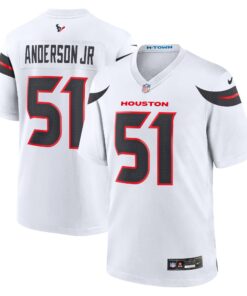 Men's Houston Texans Will Anderson Jr. White Game Jersey JS3670 nicesnker