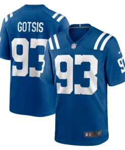 Men's Indianapolis Colts Adam Gotsis Royal Team Game Jersey JS5940 nicesnker