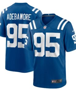 Men's Indianapolis Colts Adetomiwa Adebawore Royal Team Game Jersey JS3543 nicesnker