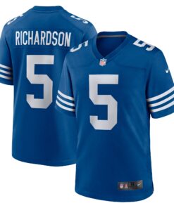 Men's Indianapolis Colts Anthony Richardson Royal Alternate Game Jersey JS4084 nicesnker