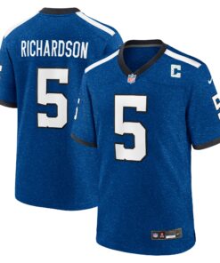 Men's Indianapolis Colts Anthony Richardson Royal Indiana Nights Alternate Game Jersey JS6006 nicesnker