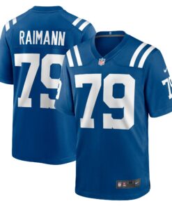 Men's Indianapolis Colts Bernhard Raimann Royal Player Game Jersey JS9197 nicesnker