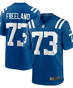 Men's Indianapolis Colts Blake Freeland Royal Team Game Jersey JS7618 nicesnker