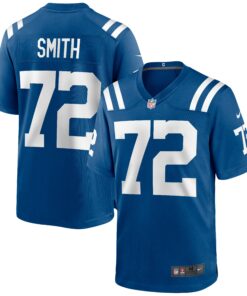Men's Indianapolis Colts Braden Smith Royal Game Jersey JS7684 nicesnker