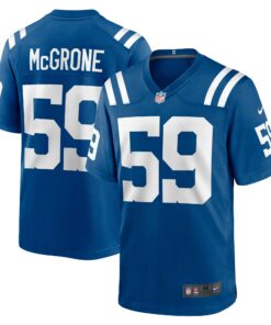 Men's Indianapolis Colts Cameron McGrone Royal Team Game Jersey JS7654 nicesnker
