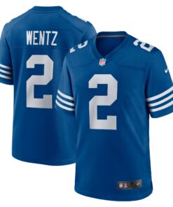 Men's Indianapolis Colts Carson Wentz Royal Alternate Game Jersey JS3973 nicesnker