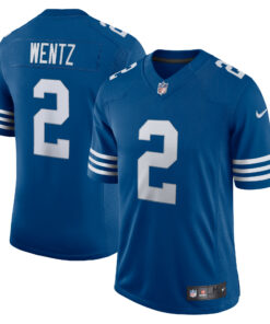 Men's Indianapolis Colts Carson Wentz Royal Alternate Vapor Limited Jersey JS6116 nicesnker