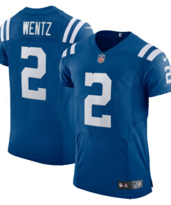 Men's Indianapolis Colts Carson Wentz Royal Vapor Elite Player Jersey JS2564 nicesnker