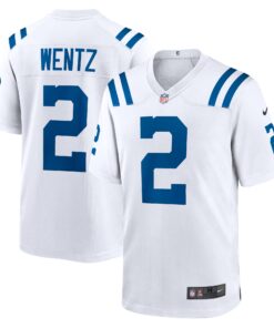 Men's Indianapolis Colts Carson Wentz White Game Jersey JS3085 nicesnker