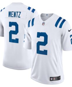 Men's Indianapolis Colts Carson Wentz White Vapor Limited Jersey JS8341 nicesnker