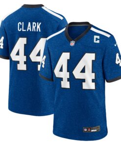 Men's Indianapolis Colts Dallas Clark Royal Indiana Nights Alternate Game Jersey JS1328 nicesnker