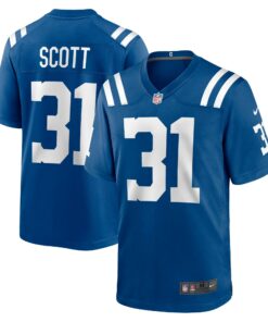 Men's Indianapolis Colts Daniel Scott Royal Game Jersey JS1508 nicesnker
