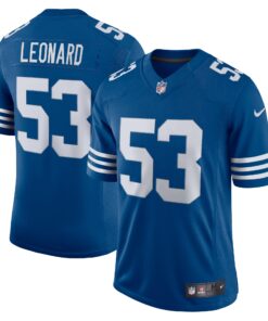 Men's Indianapolis Colts Darius Leonard Royal Alternate Vapor Limited Jersey JS3505 nicesnker