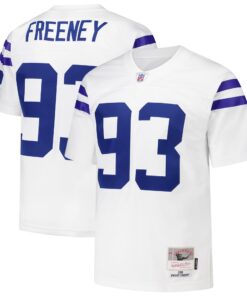 Men's Indianapolis Colts Dwight Freeney Mitchell & Ness White 2006 Legacy Jersey JS4573 nicesnker
