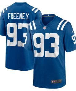 Men's Indianapolis Colts Dwight Freeney Royal Team Retired Player Game Jersey JS2003 nicesnker