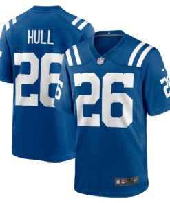 Men's Indianapolis Colts Evan Hull Royal Team Game Jersey JS1820 nicesnker