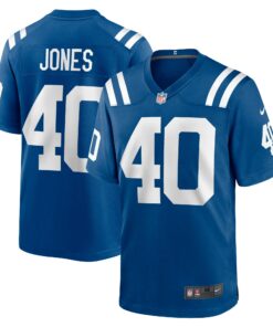 Men's Indianapolis Colts Jaylon Jones Royal Team Game Jersey JS8672 nicesnker
