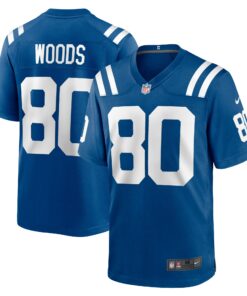 Men's Indianapolis Colts Jelani Woods Royal Player Game Jersey JS8803 nicesnker