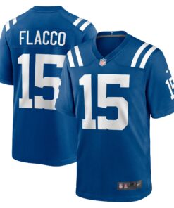 Men's Indianapolis Colts Joe Flacco Royal Game Jersey JS6584 nicesnker
