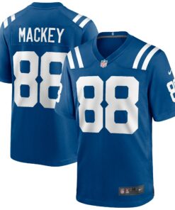 Men's Indianapolis Colts John Mackey Royal Game Retired Player Jersey JS5810 nicesnker