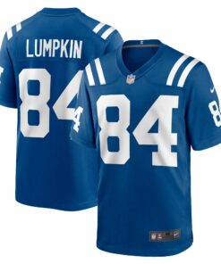 Men's Indianapolis Colts Johnny Lumpkin Royal Team Game Jersey JS9859 nicesnker