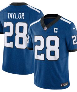 Men's Indianapolis Colts Jonathan Taylor Blue Vapor F.U.S.E. Limited Jersey JS3309 nicesnker