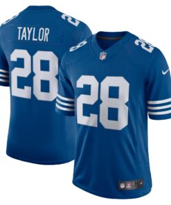 Men's Indianapolis Colts Jonathan Taylor Royal Alternate Vapor Limited Jersey JS1329 nicesnker
