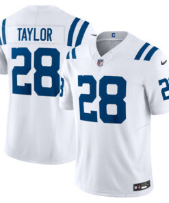 Men's Indianapolis Colts Jonathan Taylor White Vapor F.U.S.E. Limited Jersey JS5071 nicesnker
