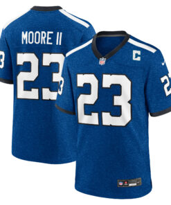 Men's Indianapolis Colts Kenny Moore II Royal Indiana Nights Alternate Game Jersey JS3625 nicesnker
