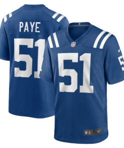 Men's Indianapolis Colts Kwity Paye Royal Game Jersey JS2063 nicesnker