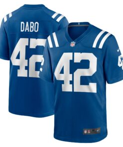 Men's Indianapolis Colts Marcel Dabo Royal Game Player Jersey JS4320 nicesnker