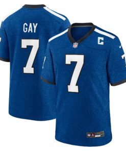 Men's Indianapolis Colts Matt Gay Royal Indiana Nights Alternate Game Jersey JS8232 nicesnker