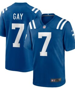 Men's Indianapolis Colts Matt Gay Royal Team Game Jersey JS3132 nicesnker