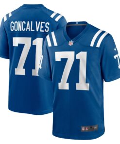 Men's Indianapolis Colts Matt Goncalves Royal Game Jersey JS2298 nicesnker