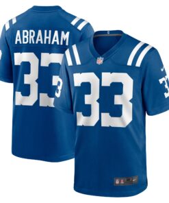 Men's Indianapolis Colts Micah Abraham Royal Game Jersey JS9352 nicesnker