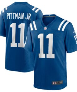 Men's Indianapolis Colts Michael Pittman Jr. Royal Game Player Jersey JS9399 nicesnker